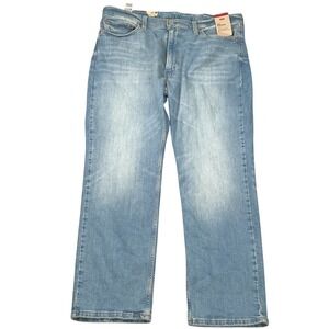 Levis 514 Jeans Men 38W 30L Light Blue Straight Fit Stretch Cotton Denim NWT